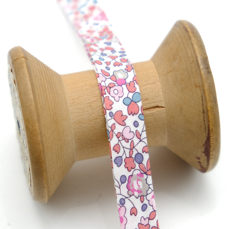 Liberty Fabrics Eloise Pink Bias Tape - Maison Klem